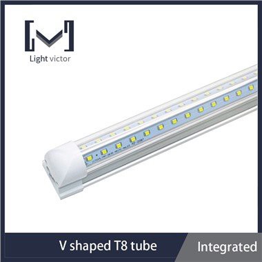 V alakú LED T8 csőlámpa